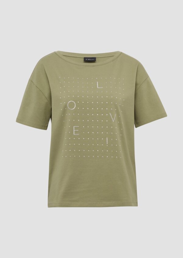 T-Shirt mit Glitzer-Artwork