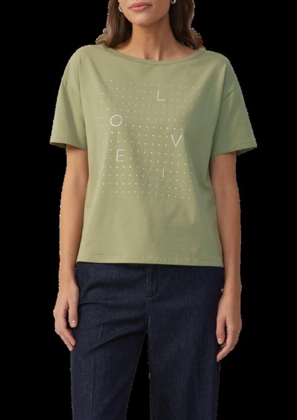 T-Shirt mit Glitzer-Artwork