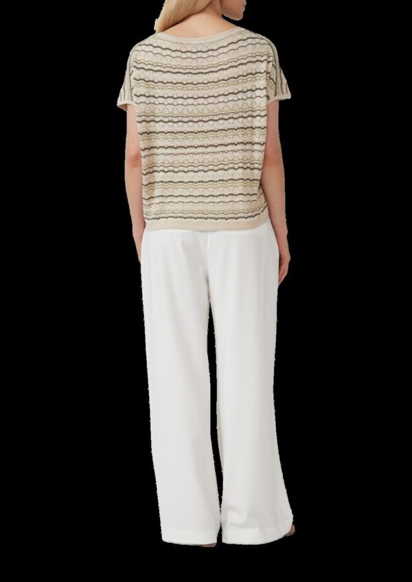 Stricktop im Relaxed Fit mit Ajourmuster und Glitzergarn