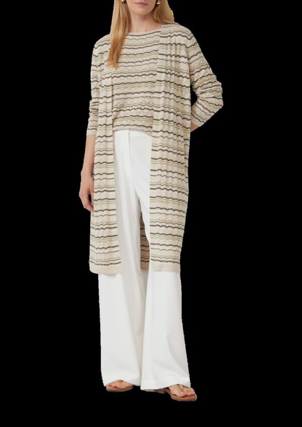 Stricktop im Relaxed Fit mit Ajourmuster und Glitzergarn