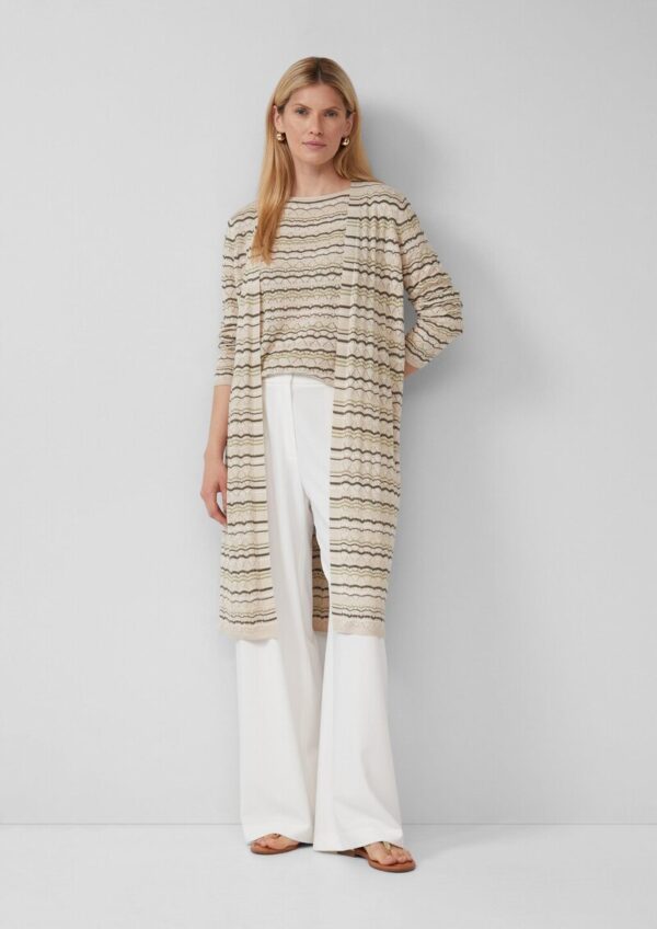 Stricktop im Relaxed Fit mit Ajourmuster und Glitzergarn