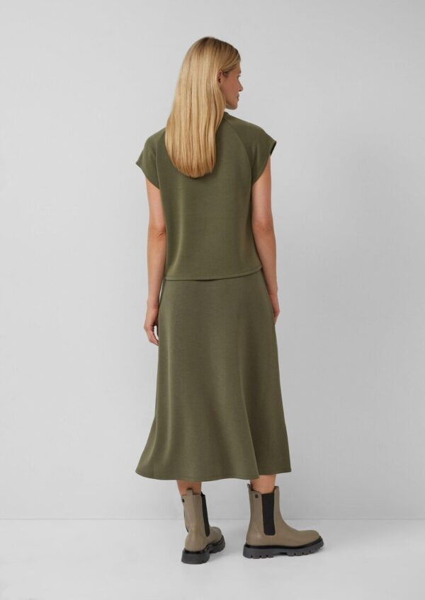 Scuba-Shirt aus Modalmix mit überschnittenen Schultern