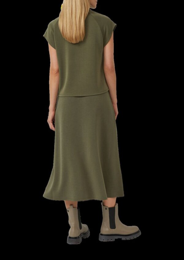 Scuba-Shirt aus Modalmix mit überschnittenen Schultern