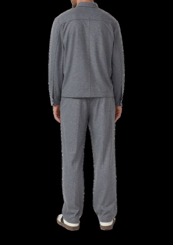 Edles Wollmix-Overshirt mit offenen Kanten