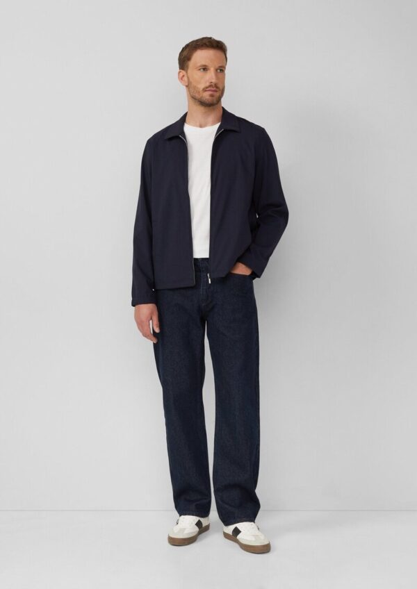 Leichtes Overshirt aus Stretchgewebe