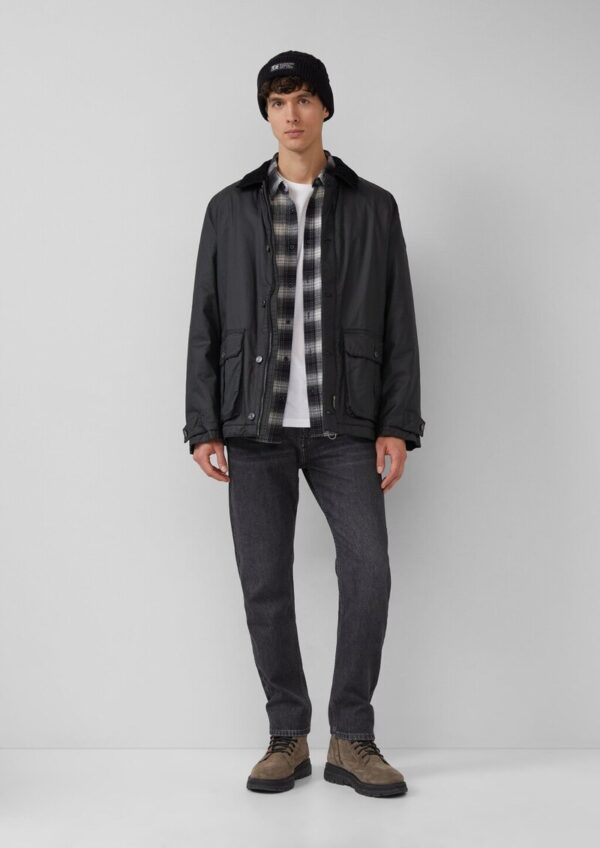 Strickmütze mit Zopfmuster und Fleece-Futter