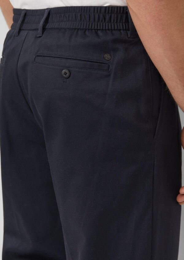 Wide-Leg-Hose mit Bundfalten und Elastikbund