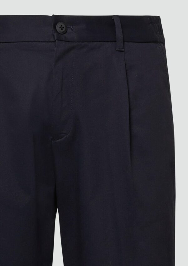 Wide-Leg-Hose mit Bundfalten und Elastikbund