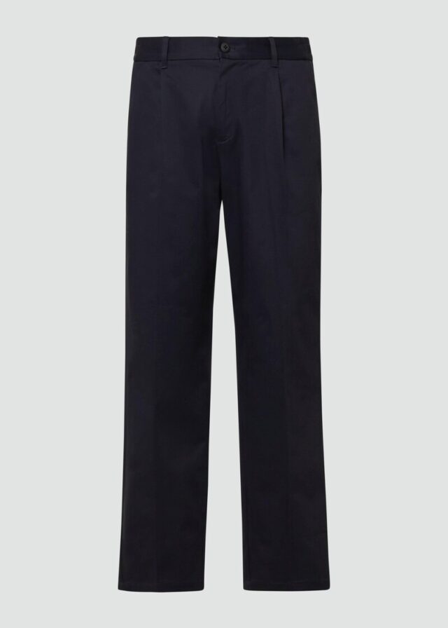 Wide-Leg-Hose mit Bundfalten und Elastikbund