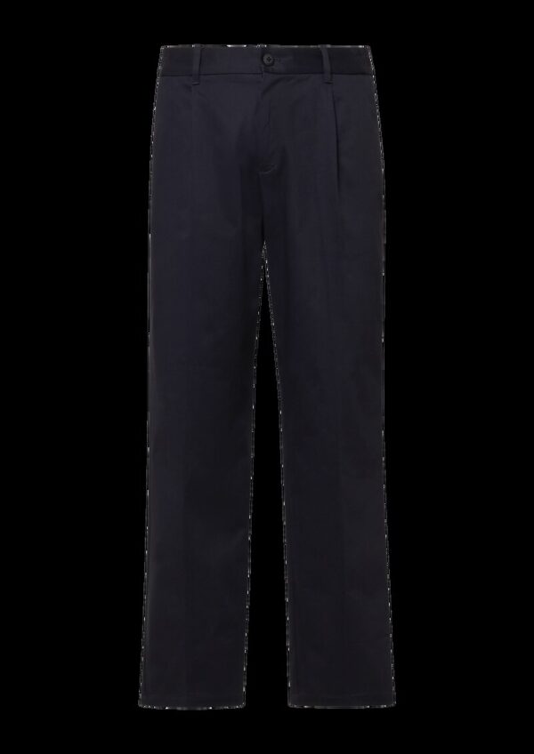 Wide-Leg-Hose mit Bundfalten und Elastikbund