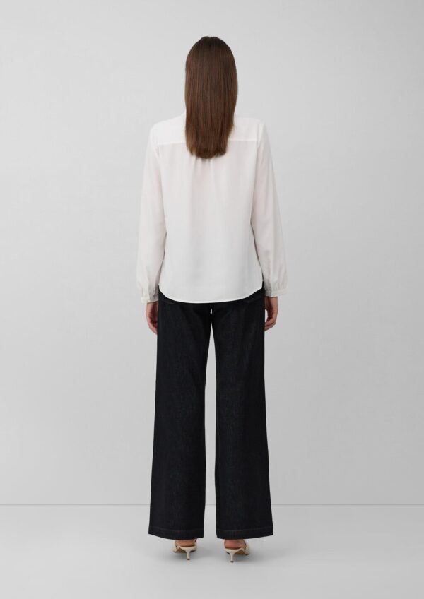 Bluse aus Modalmix mit Tunikaausschnitt