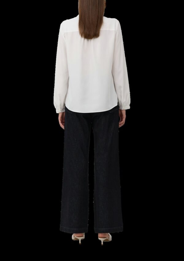 Bluse aus Modalmix mit Tunikaausschnitt