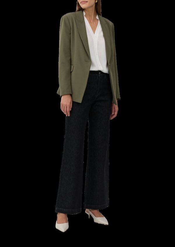 Bluse aus Modalmix mit Tunikaausschnitt