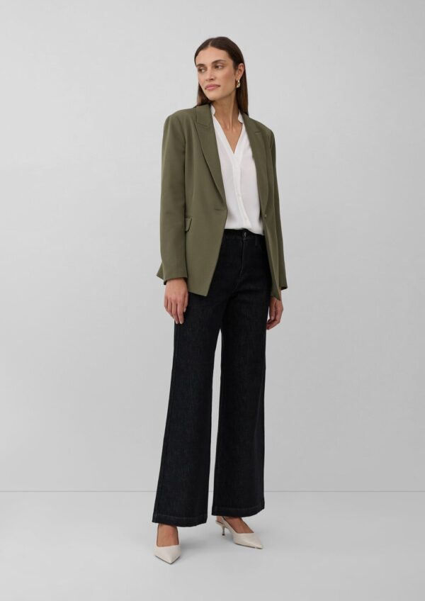 Bluse aus Modalmix mit Tunikaausschnitt