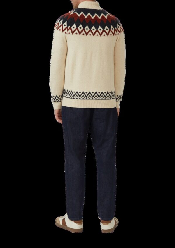 Strickjacke aus Wollmix im Norweger-Stil