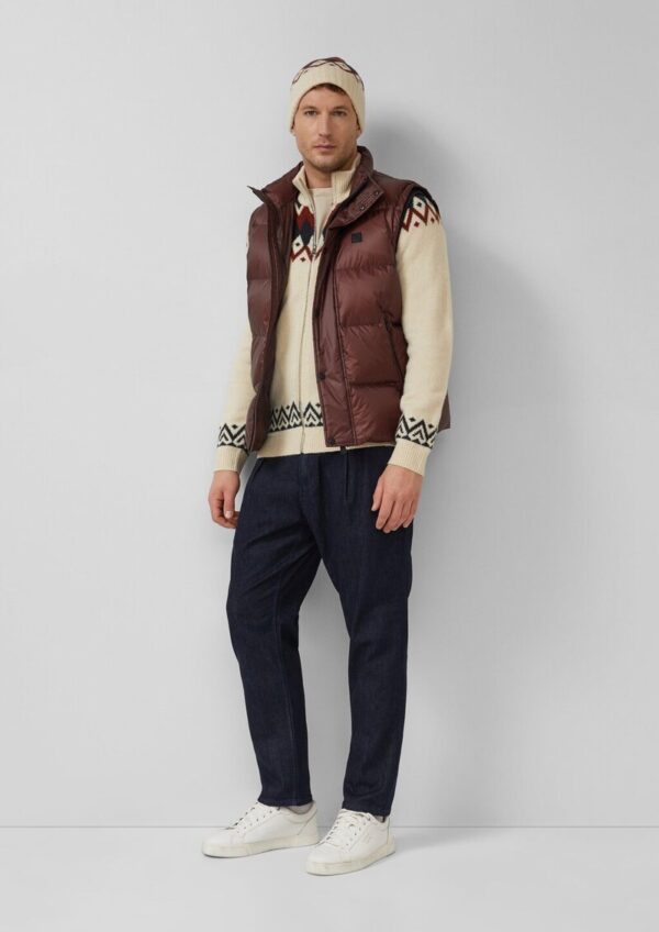 Weiche Jacquard-Mütze aus Wollmix