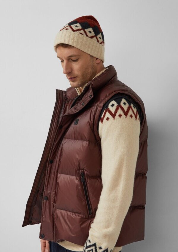 Weiche Jacquard-Mütze aus Wollmix