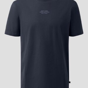 Basic Rundhals-T-Shirt mit kleinem Frontprint