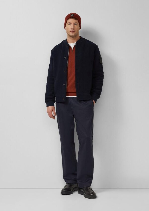 Gerippte Mütze aus softem Wollmix