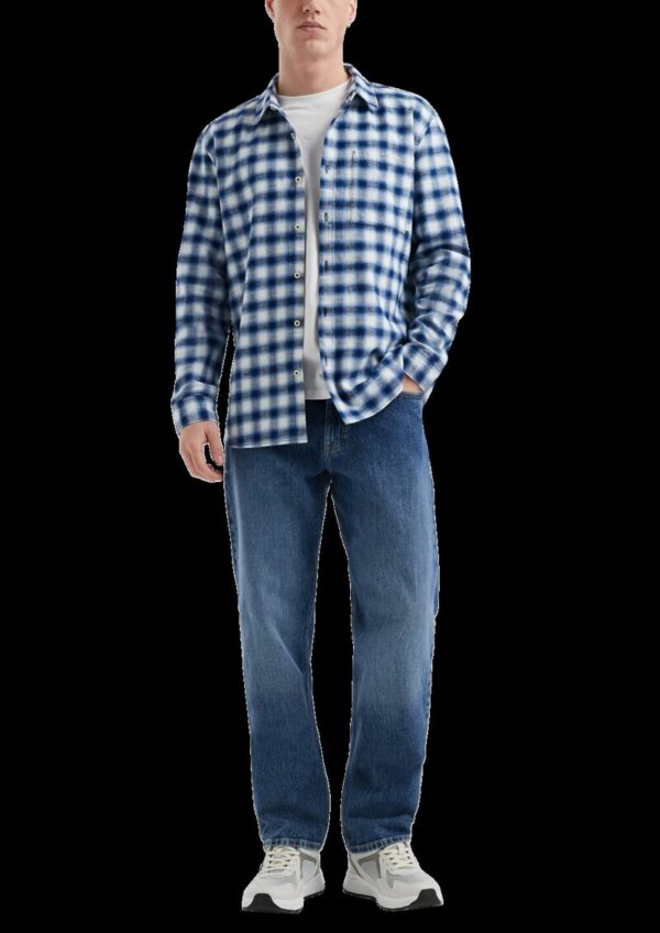 Regular Fit: Kariertes Flanellhemd