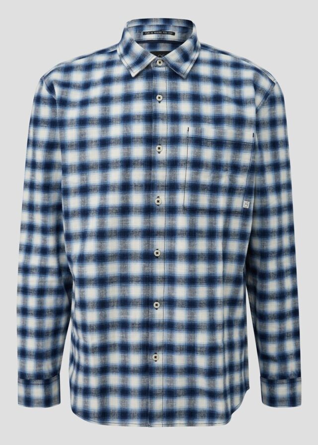 Regular Fit: Kariertes Flanellhemd