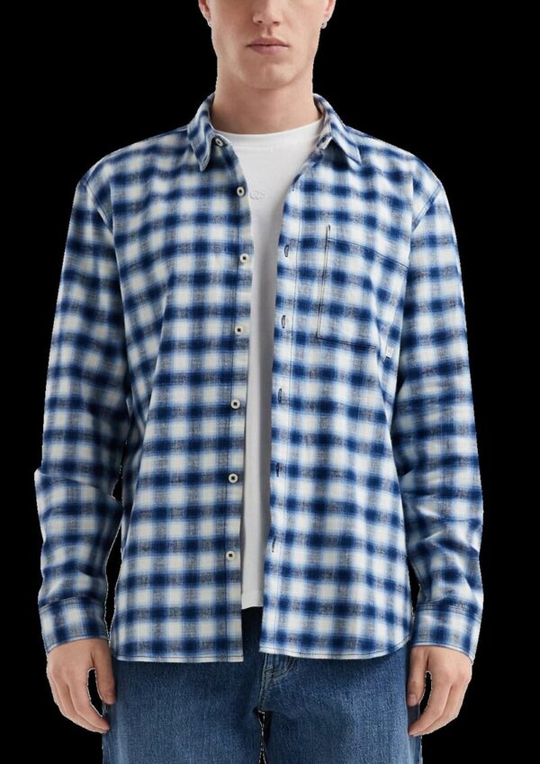 Regular Fit: Kariertes Flanellhemd
