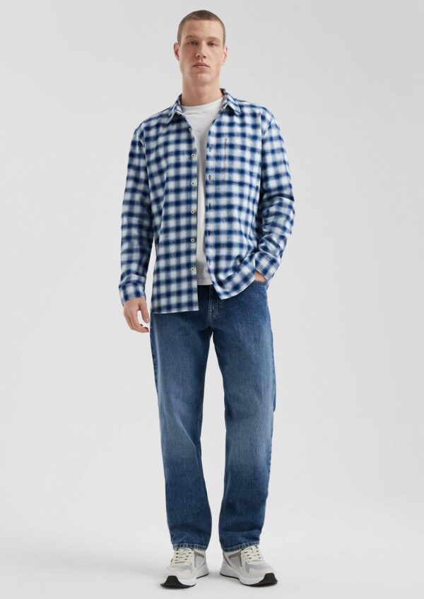 Regular Fit: Kariertes Flanellhemd