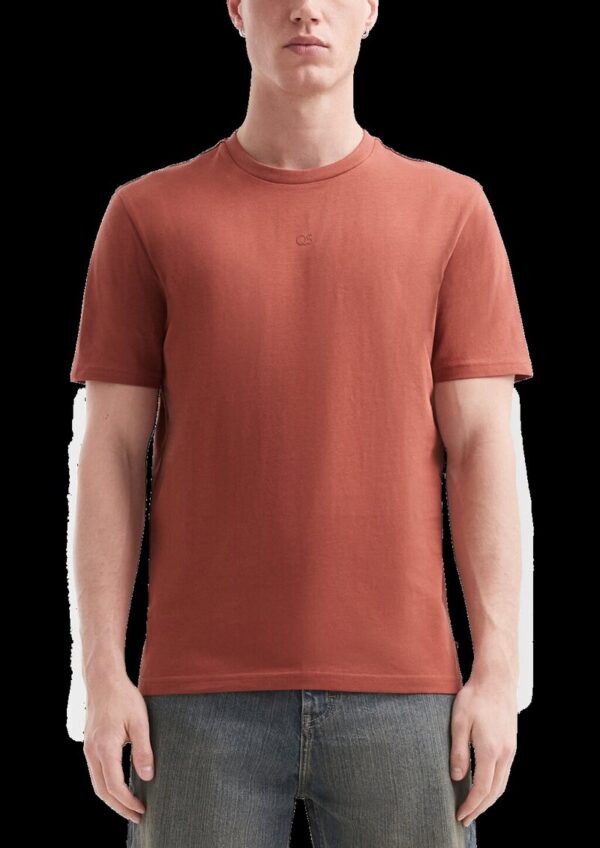 Basic Rundhals T-Shirt mit Logo-Druck