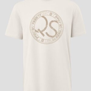 Basic Rundhals T-Shirt mit Frontdruck