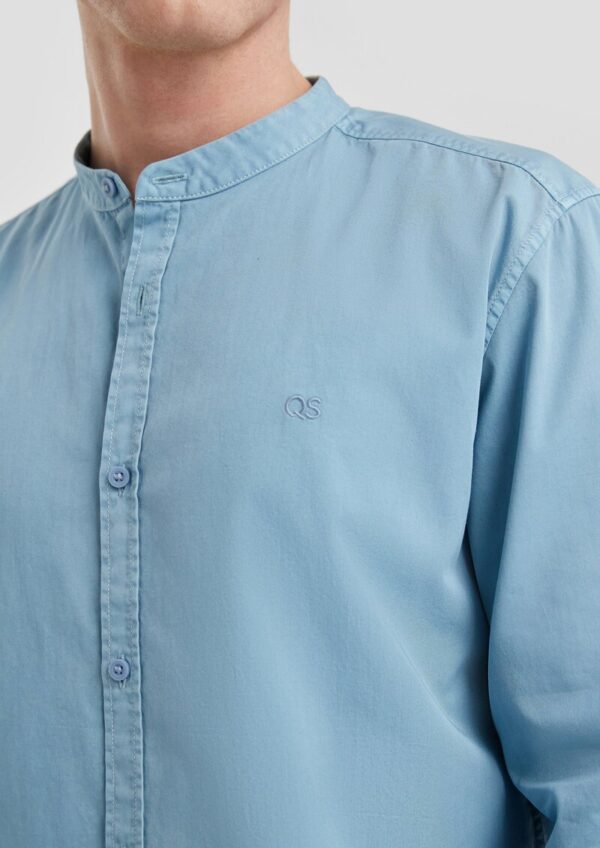 Regular Fit: Gewaschenes Twillhemd mit Logostickerei