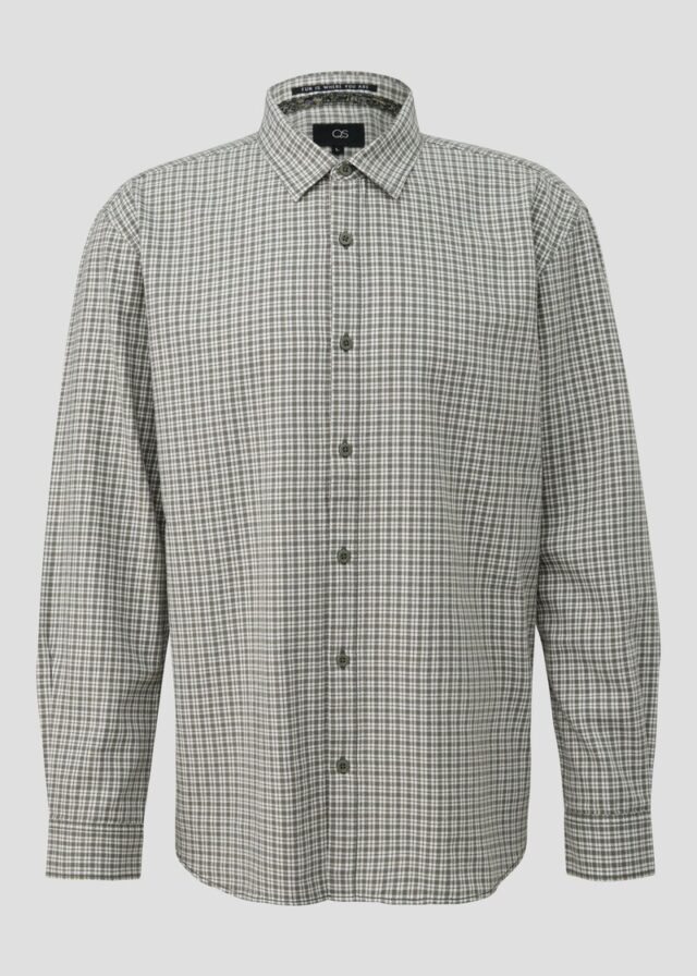 Regular Fit: Karohemd aus Baumwollflanell