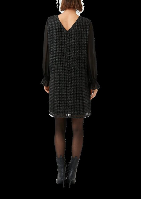 Langarm-Kleid aus Spitze mit Glitzergarn