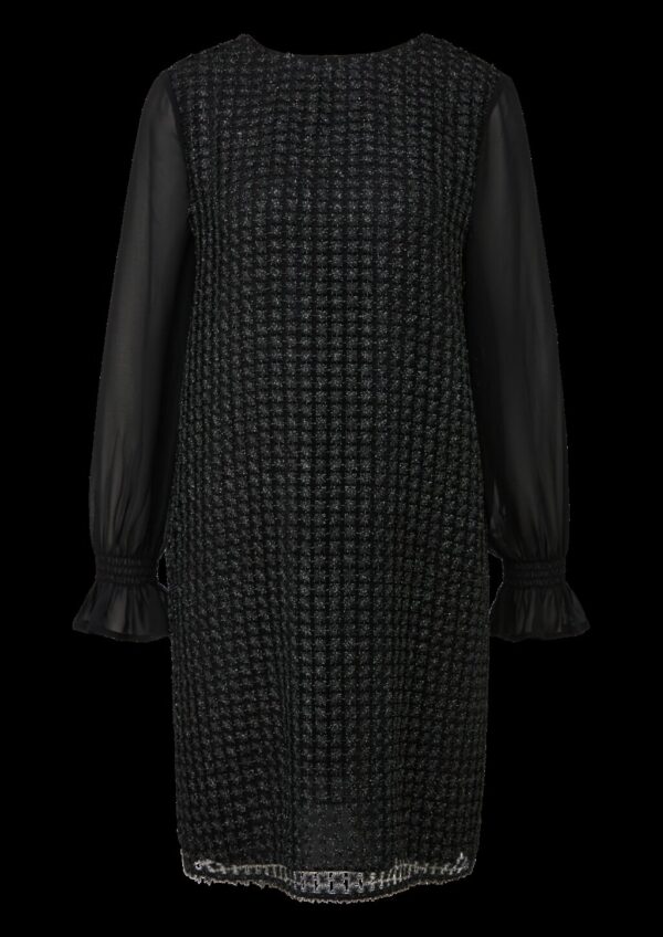 Langarm-Kleid aus Spitze mit Glitzergarn