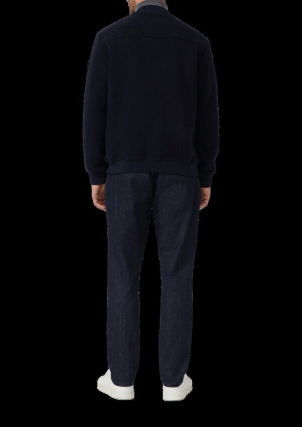 Wollmix-Blouson mit Label-Patch