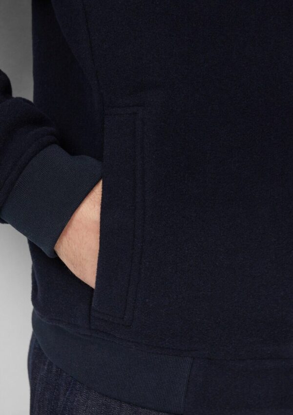 Wollmix-Blouson mit Label-Patch