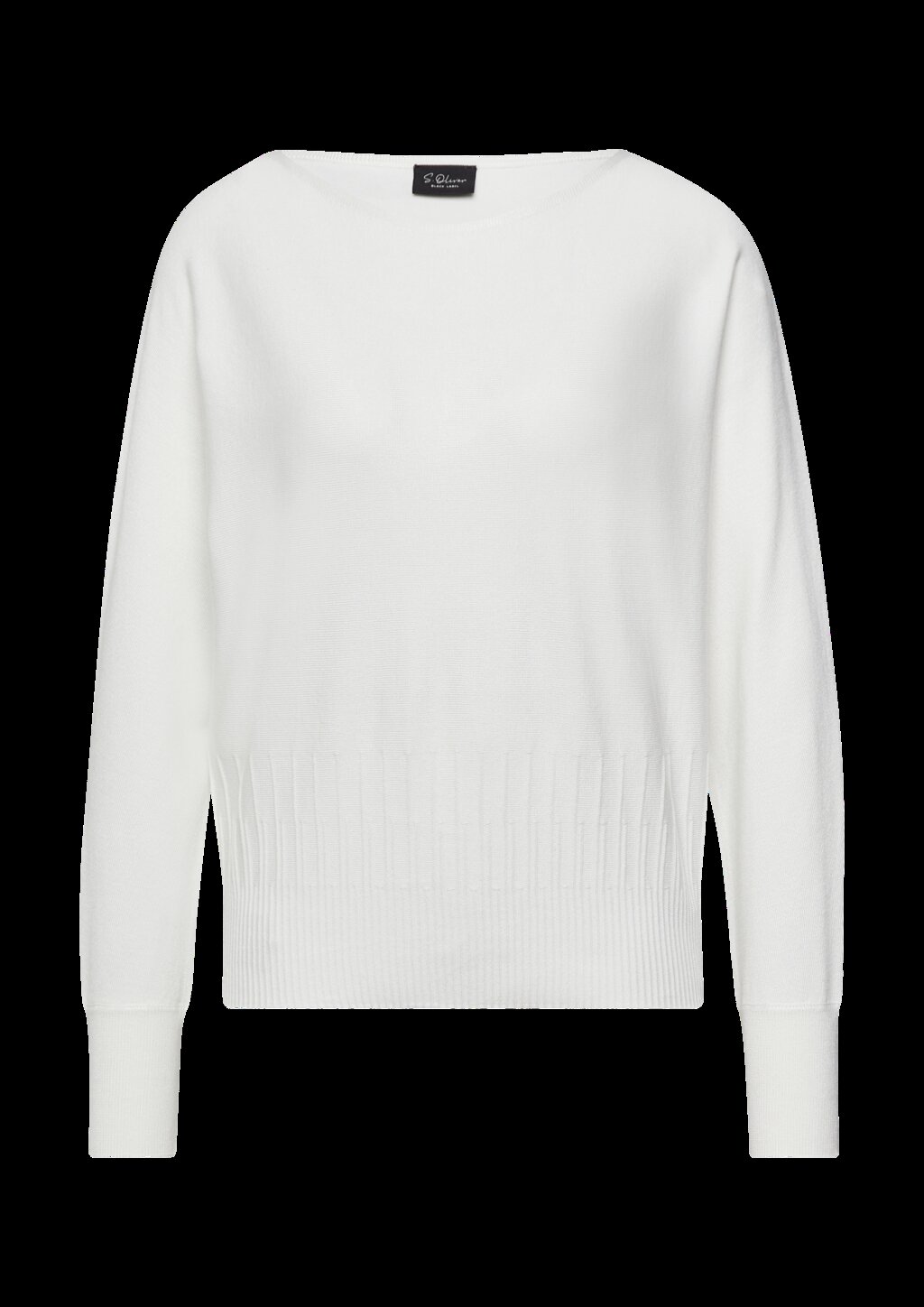 Strickpullover mit Strukturmuster am Saum