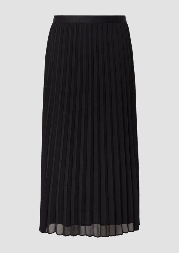 Plissierter Chiffonrock mit Viskosemix