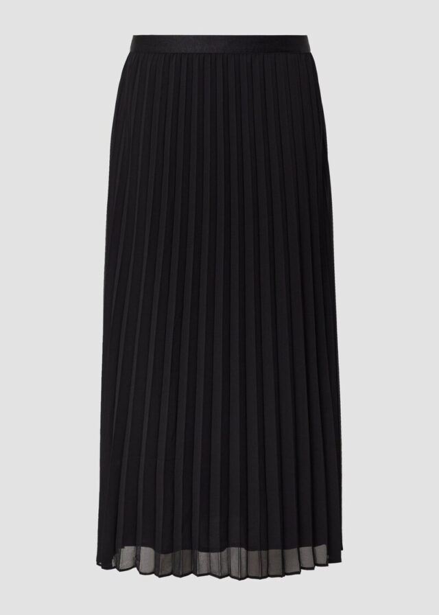 Plissierter Chiffonrock mit Viskosemix