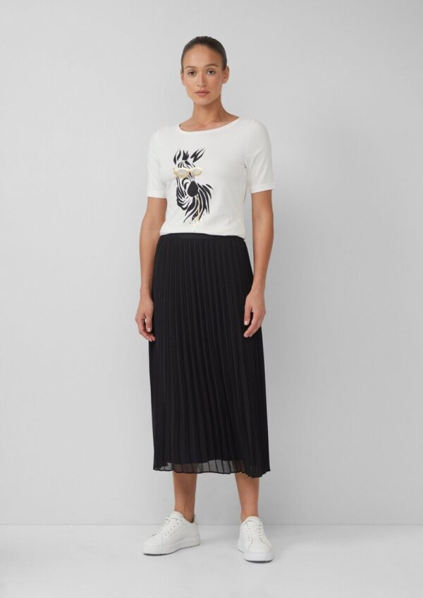 Plissierter Chiffonrock mit Viskosemix