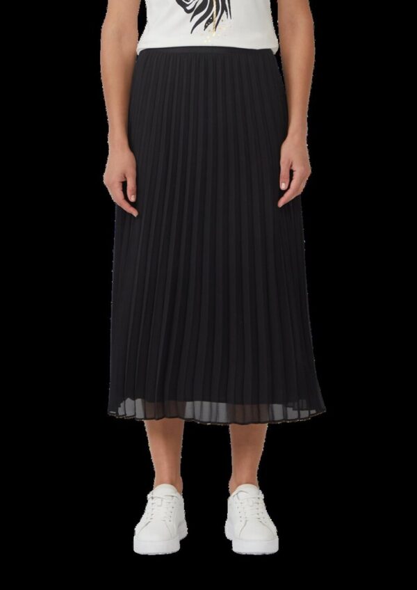 Plissierter Chiffonrock mit Viskosemix