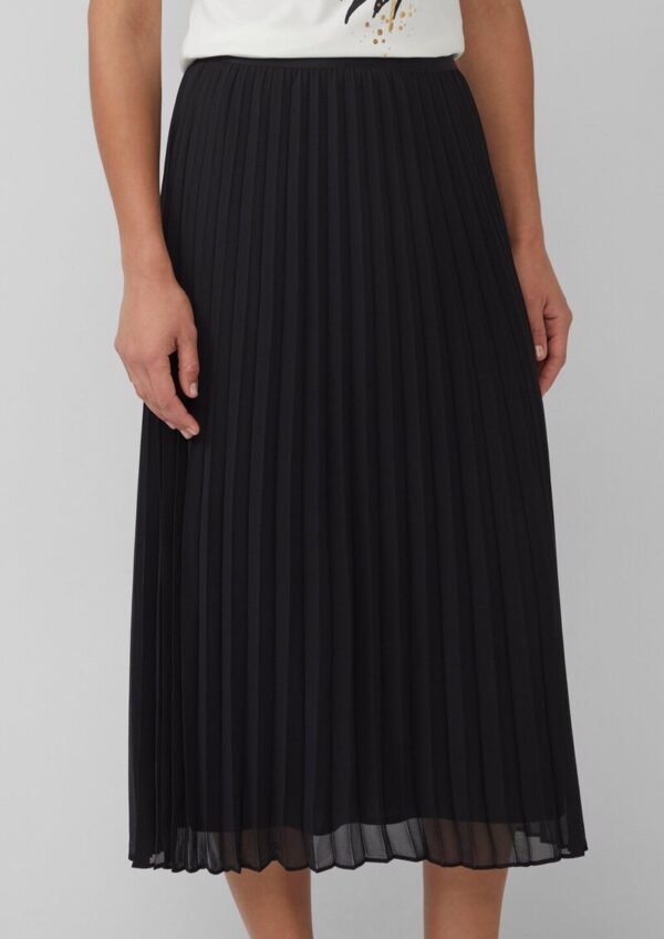 Plissierter Chiffonrock mit Viskosemix