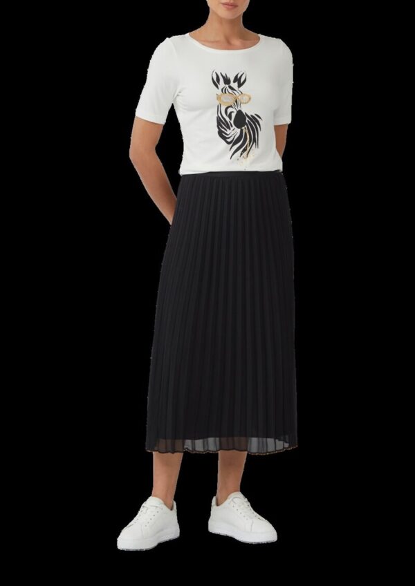 Plissierter Chiffonrock mit Viskosemix