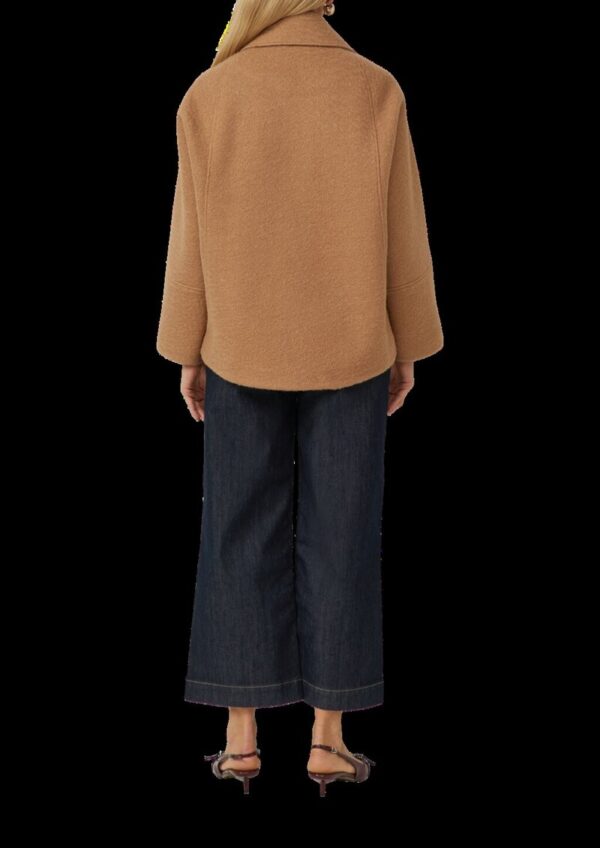 Bouclé-Jacke im Loose Fit mit Wolle