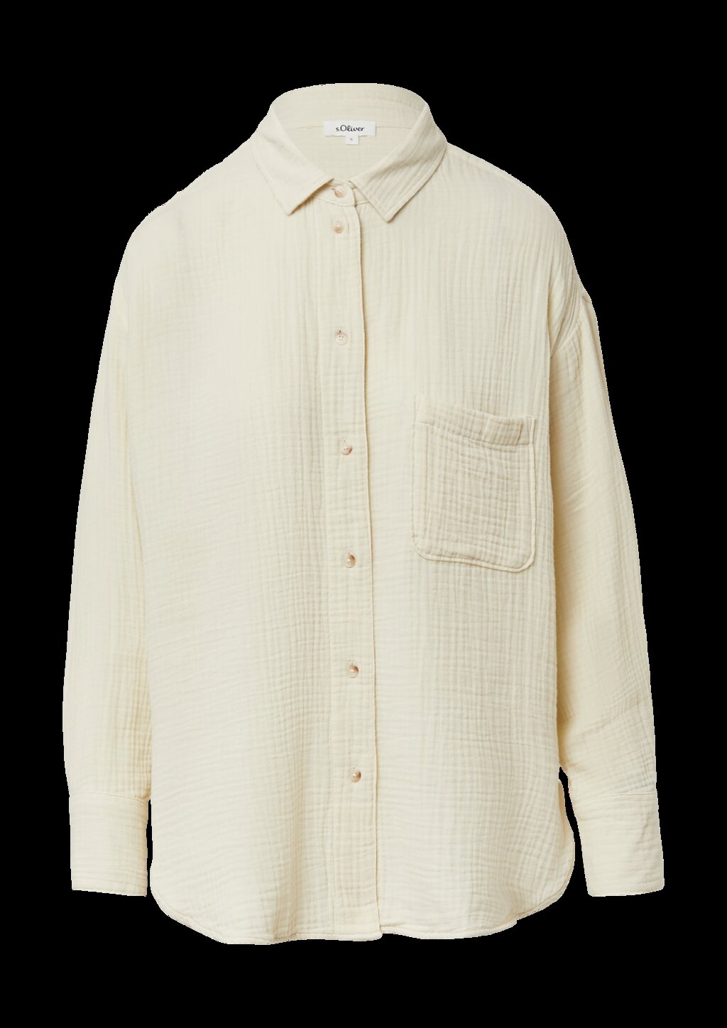 Oversized Bluse aus Musselin