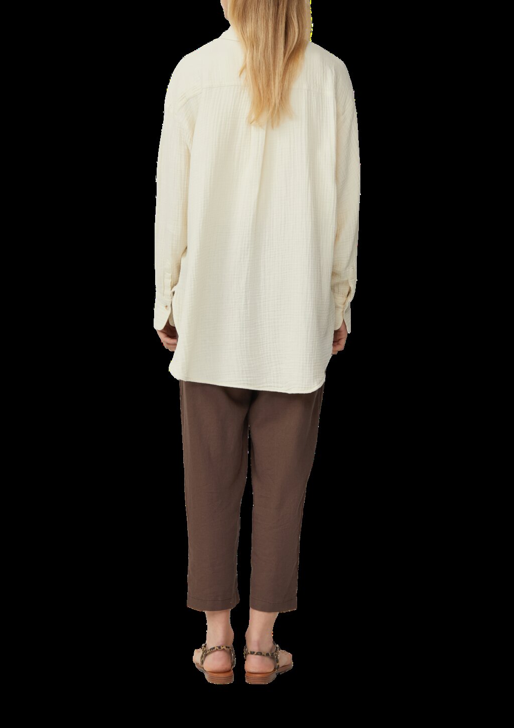 Oversized Bluse aus Musselin