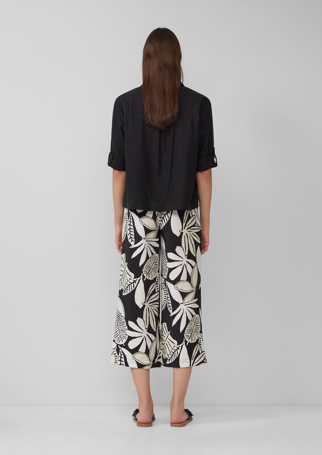 Hemdbluse aus Leinenmix