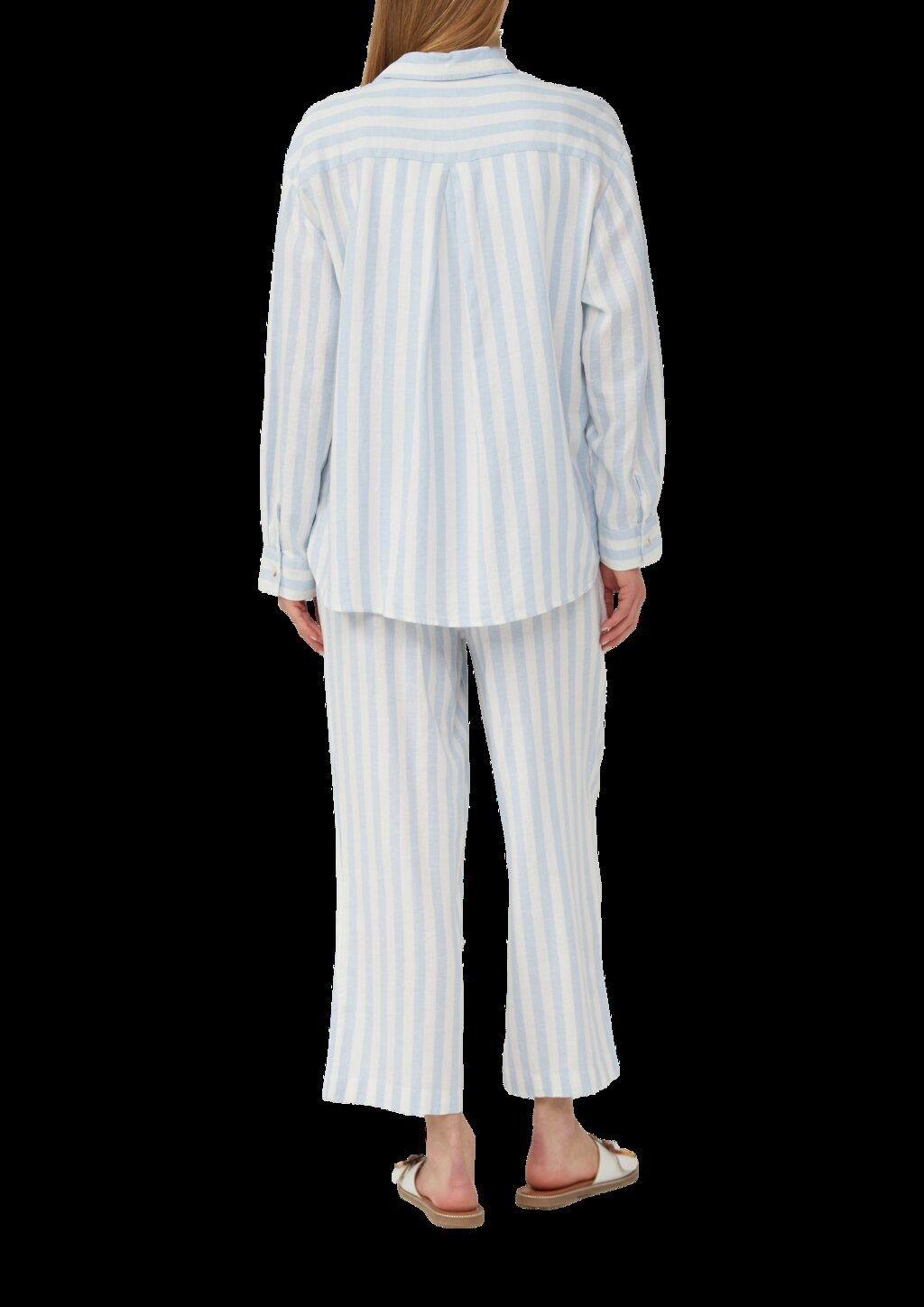 Hemdbluse aus Leinenmix im Relaxed Fit