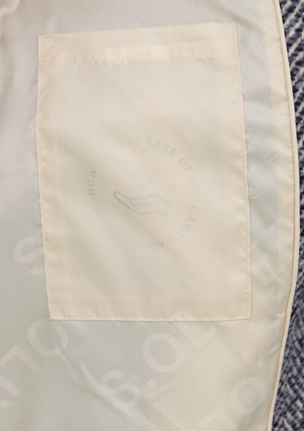 Wollmixmantel mit Reverskragen und Rippbündchen