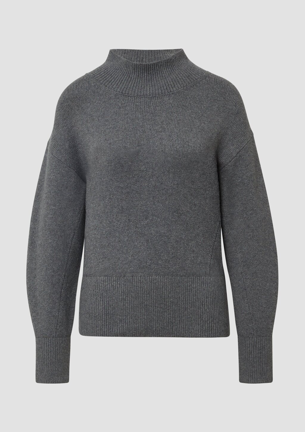 Weicher Pullover mit Stehkragen