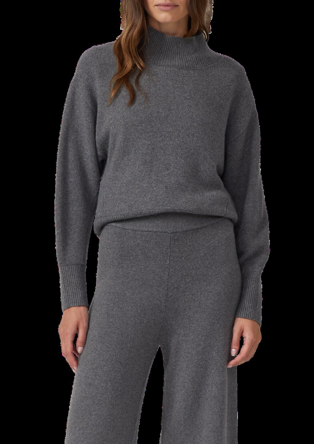 Weicher Pullover mit Stehkragen